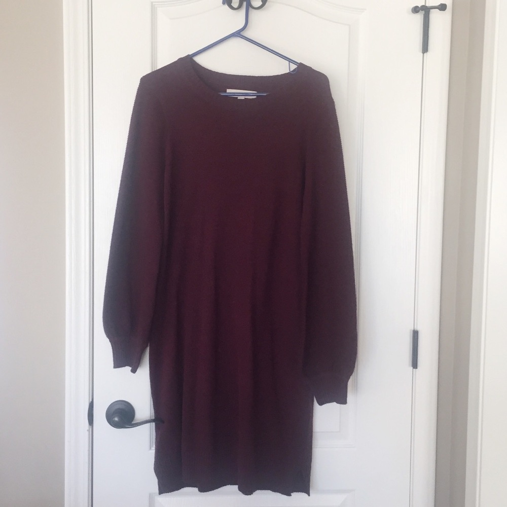 LOFT Maroon sweater dress